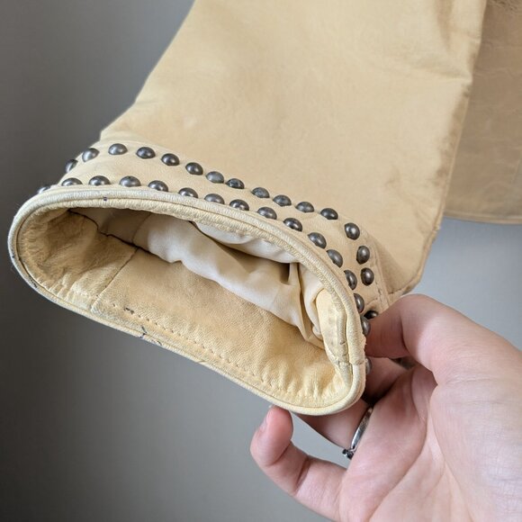 Double D Ranch XL Studded Leather Jacket in Bone - Picture 10 of 16